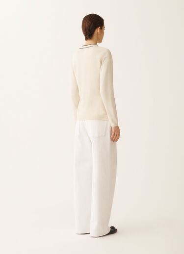 Pull en coton biologique, beurre et bleu nuit Fabiana Filippi Pull en coton biologique, beurre et bleu nuit BLEU NUIT MAD276F060M1810000