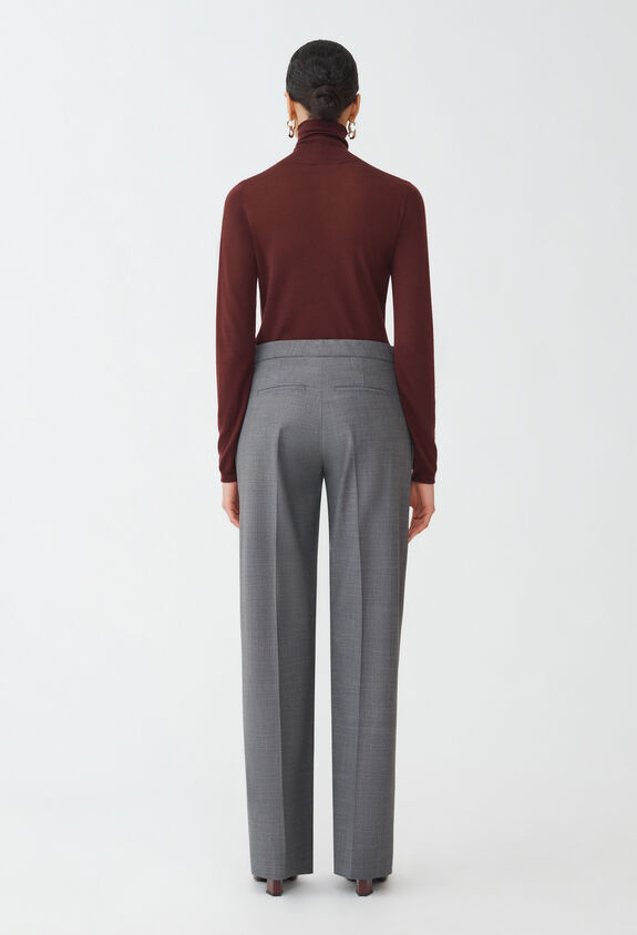 Fabiana Filippi BISTRETCH WOOL LOW WAIST TROUSERS GREY PAD214F320D6200000