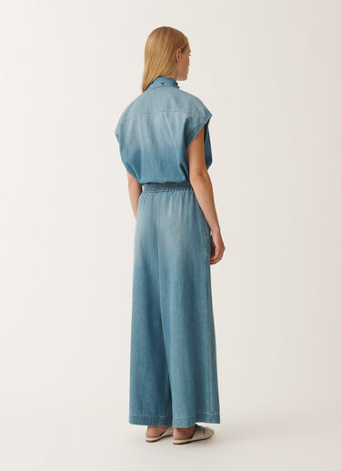Fabiana Filippi Pantalon en chambray, bleu clair BLEU PAD275F386L3460000