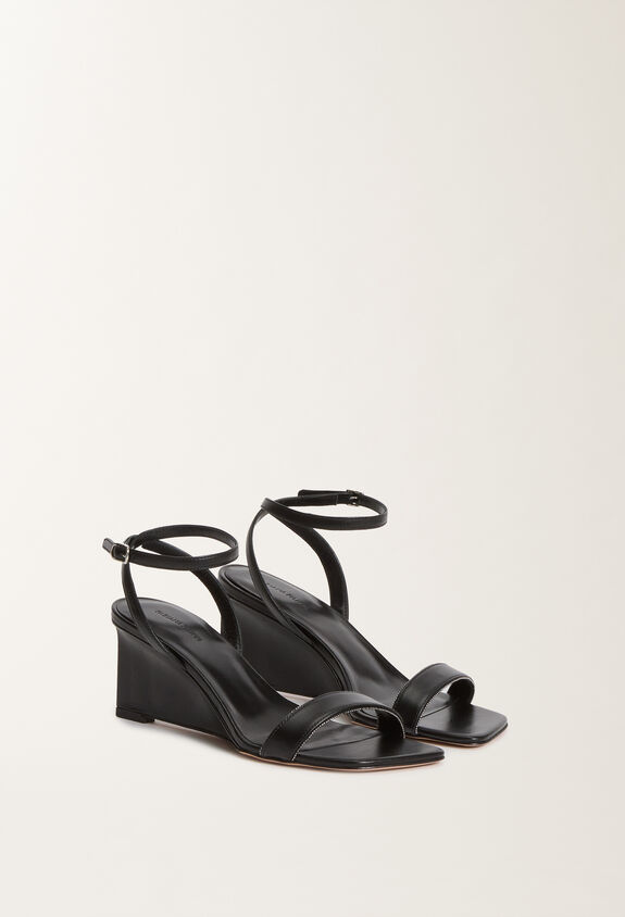 Fabiana Filippi Calfskin wedges, black BLACK ASD275A115L4120000