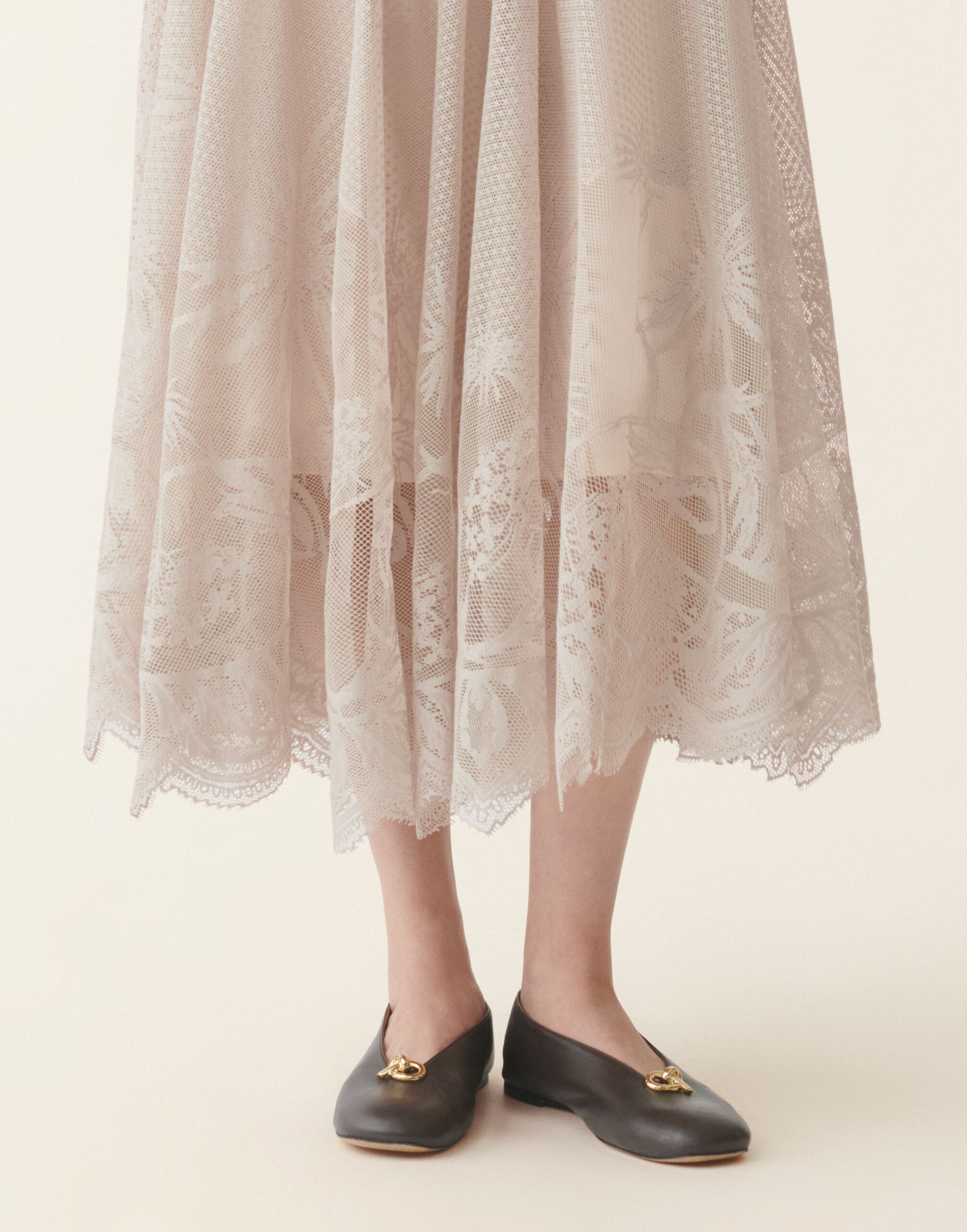 Gonna in pizzo jacquard, cachà Fabiana Filippi Gonna in pizzo jacquard, cachà Casha' GND216F850M2630000