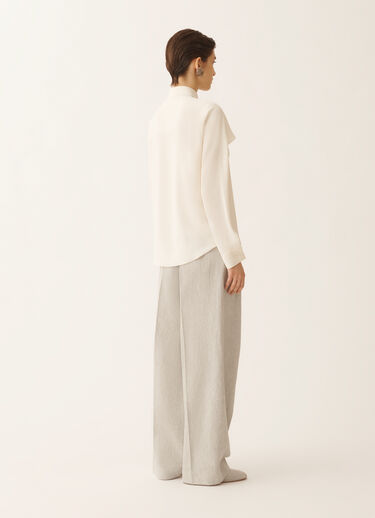 Fabiana Filippi Camicia in crepe de chine, burro Bianco CAD266F315D9430000