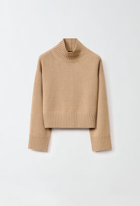 Fabiana Filippi Merino wool sweater, camel BLUE MAD214F096D7230000