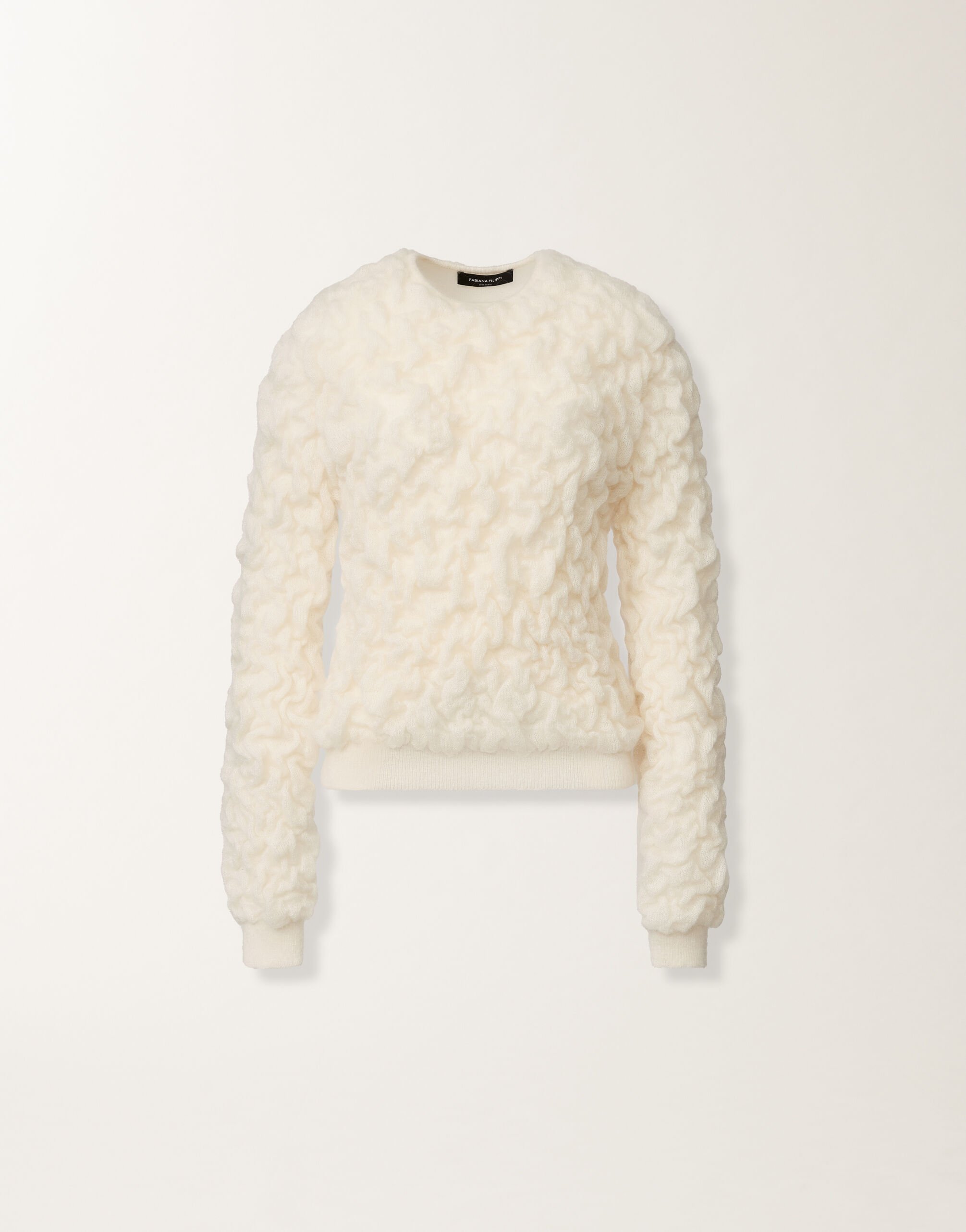 Fabiana Filippi Mohair sweater, butter White MAD225F502D5040000