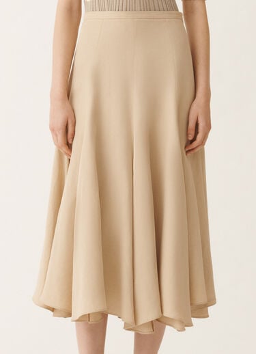 Fabiana Filippi Linen and viscose skirt, sand SAND GND275F840D5440000