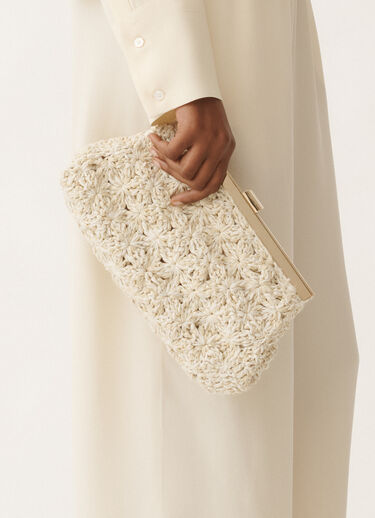 Fabiana Filippi Clutch in Makramee, mastix LEDER BGD265A849L2510000