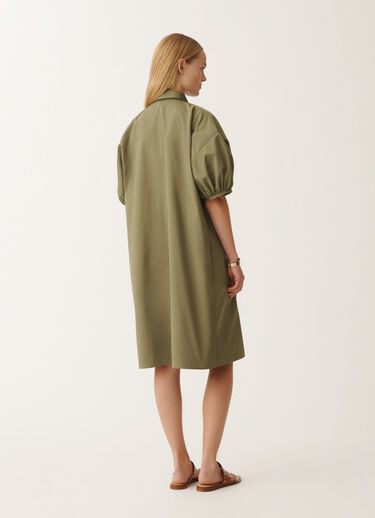 Fabiana Filippi Midi-Kleid aus Popeline, grasgrün GRÜN ABD275F750L3060000