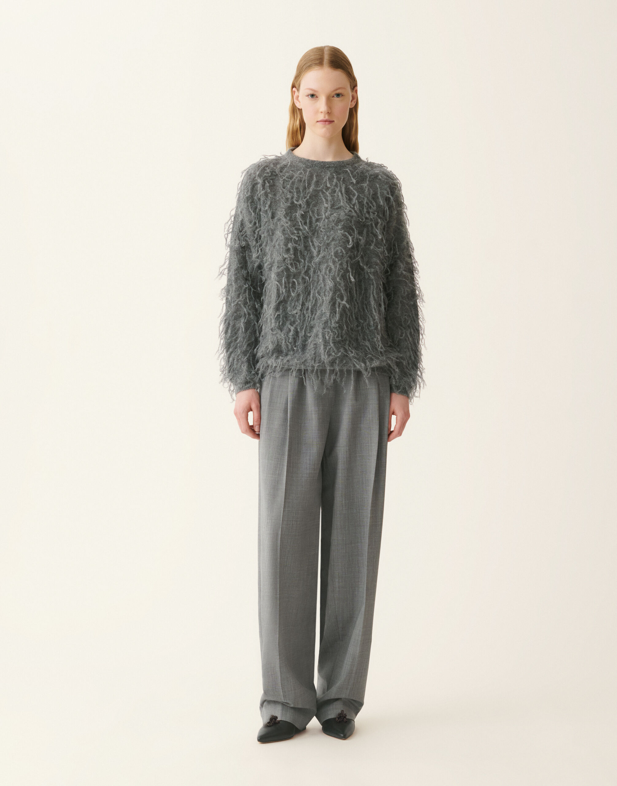 Fabiana Filippi Mohair sweater, charcoal Charcoal MAD226F464M651M439