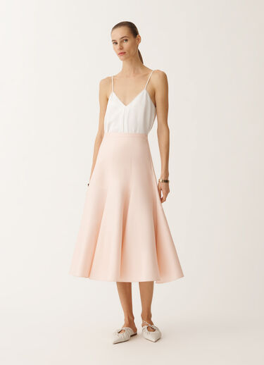 Fabiana Filippi Cotton and silk mikado skirt, candy CANDY GND275F840D7870000