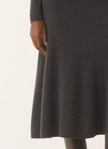 Fabiana Filippi Skirt in Platinum, grey denim Grey GND225F816N1280000