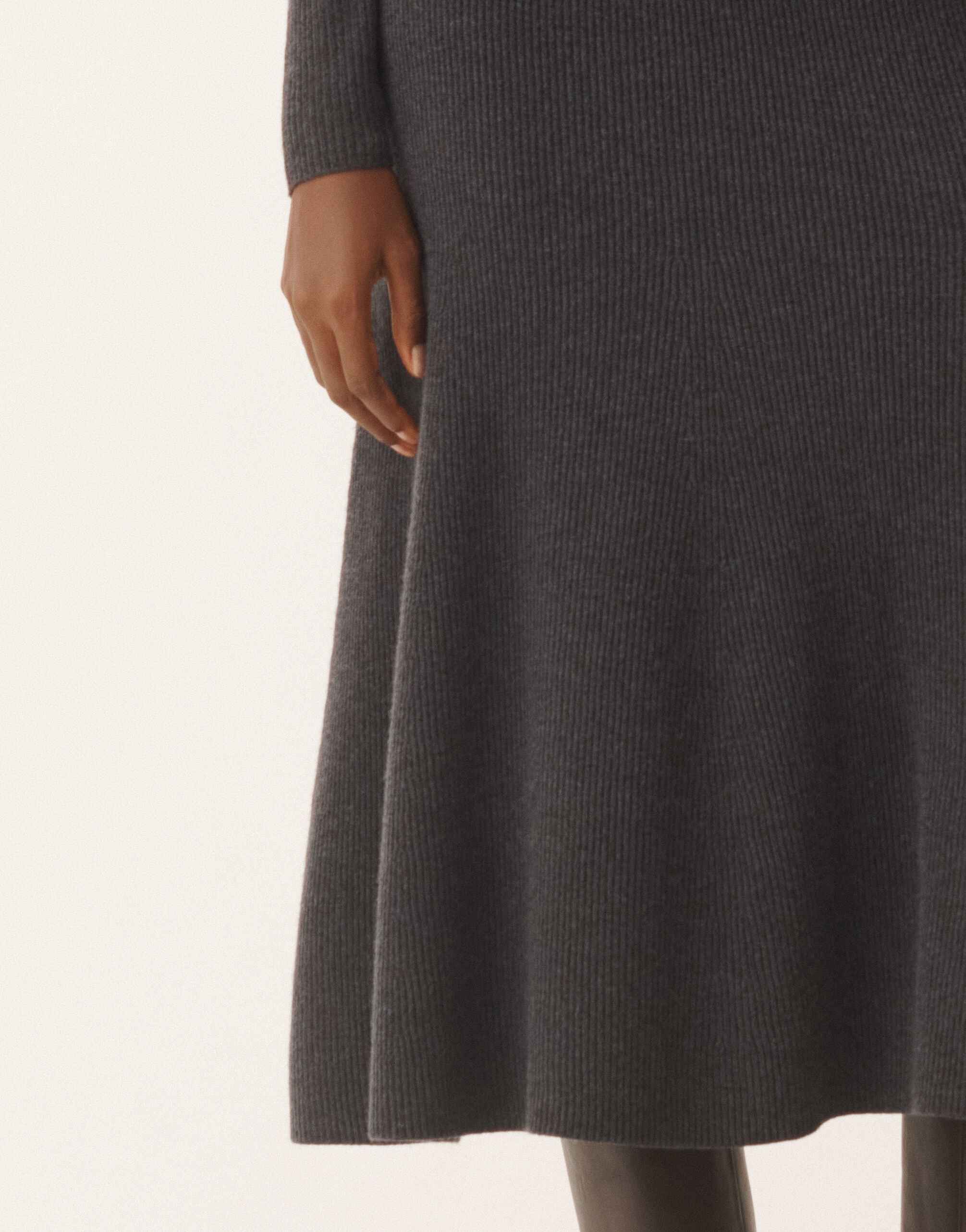 Fabiana Filippi Skirt in Platinum, grey denim Grey GND225F816N1280000