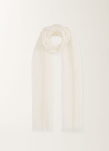 Fabiana Filippi Cashmere scarf, white WHITE SAD265A804L2010000