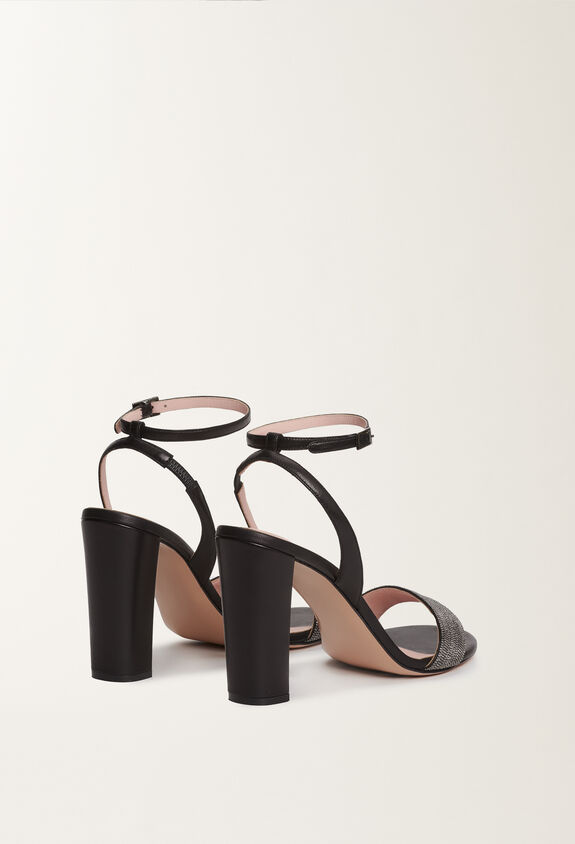 Fabiana Filippi Nappa leather sandals, black BLACK ASD215A822L8140000