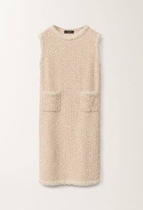 Fabiana Filippi Tweed-effect mini dress, dusty pink and citrine AQUAGREEN ABD275F625L2330000