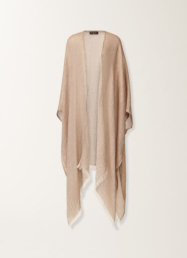 Linen and viscose kaftan with lurex, wicker Fabiana Filippi Linen and viscose kaftan with lurex, wicker WICKER SAD276A948M0460000