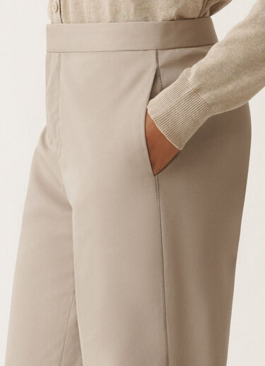 Fabiana Filippi Hose Montefalco aus Baumwollgabardine, schlammbraun VANILLE PAD265F326L1920000