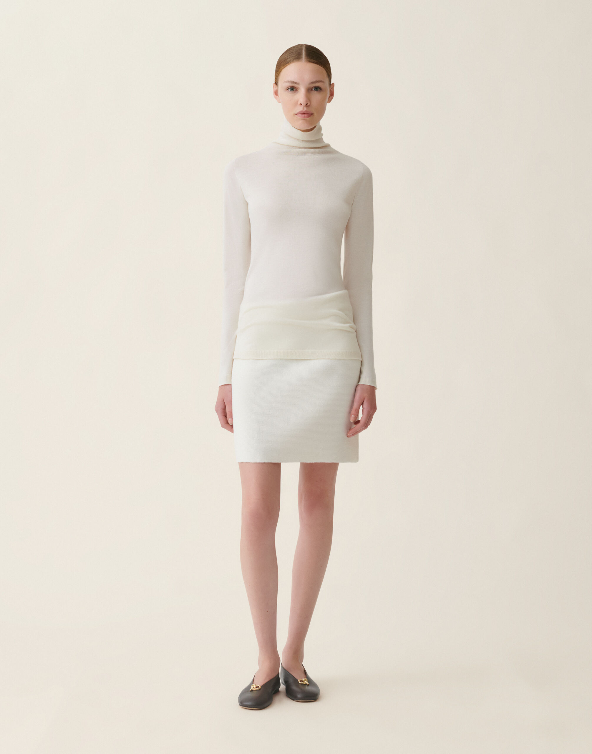 Maglia dolcevita in cashmere e seta, rafia Fabiana Filippi Maglia dolcevita in cashmere e seta, rafia Rafia MAD216F103N9070000