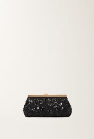 Fabiana Filippi Clutch with sequin embroidery BLACK BGD265A849L2560000