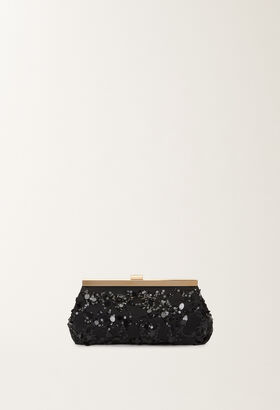 Fabiana Filippi Clutch with sequin embroidery BLACK BGD265A849L2560000