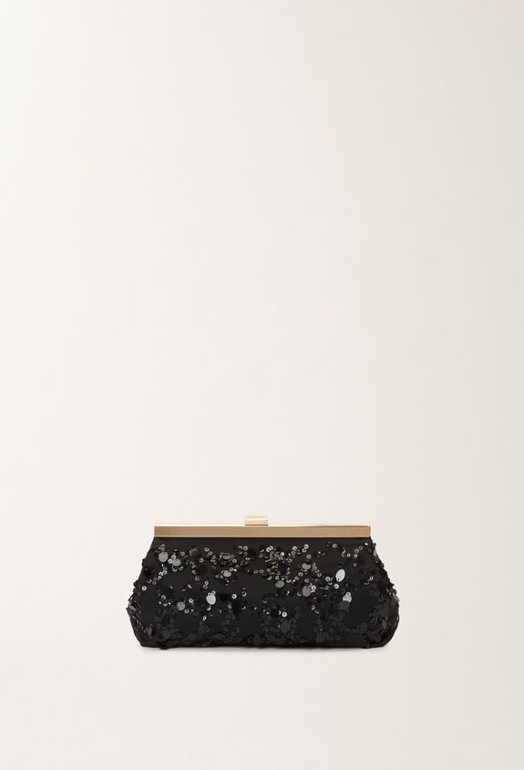 Fabiana Filippi Clutch with sequin embroidery BLACK BGD265A849L2560000