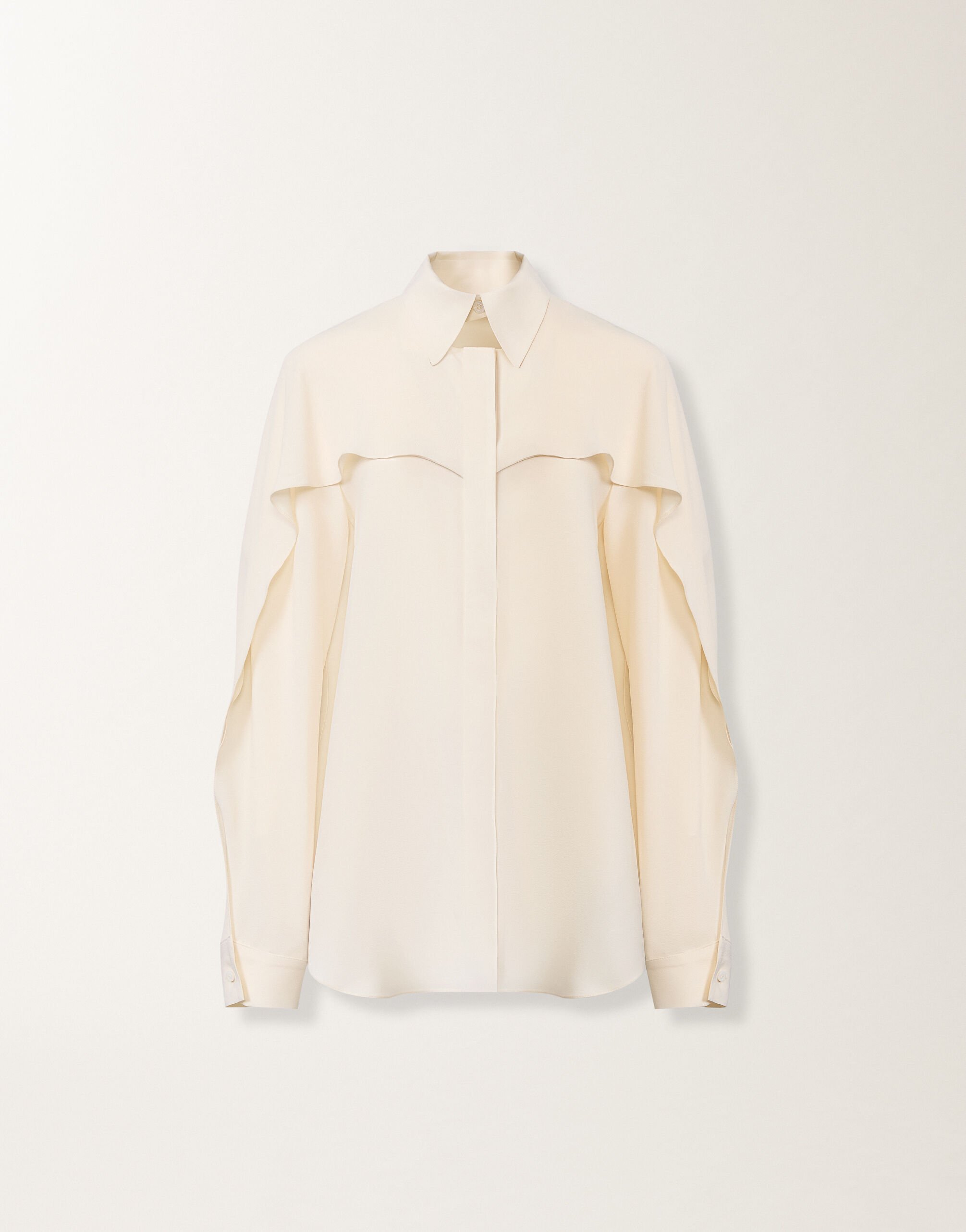 Fabiana Filippi Camicia in crepe de chine, burro Bianco CAD266F315D9430000
