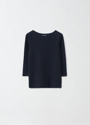 Fabiana Filippi Maglia in lana e cotone, blu notte BLU NOTTE MAD264F018D510M417