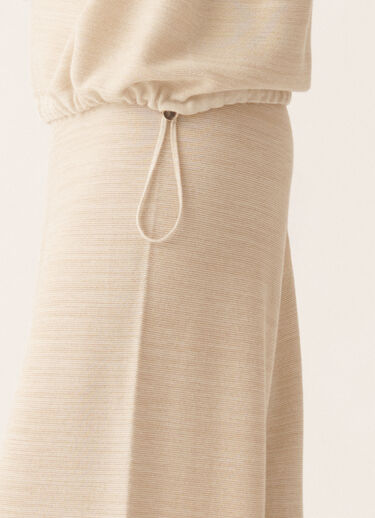 Fabiana Filippi Hooded sweater in wool, cotton, and lurex, cream Butter MAD266F040L7660000