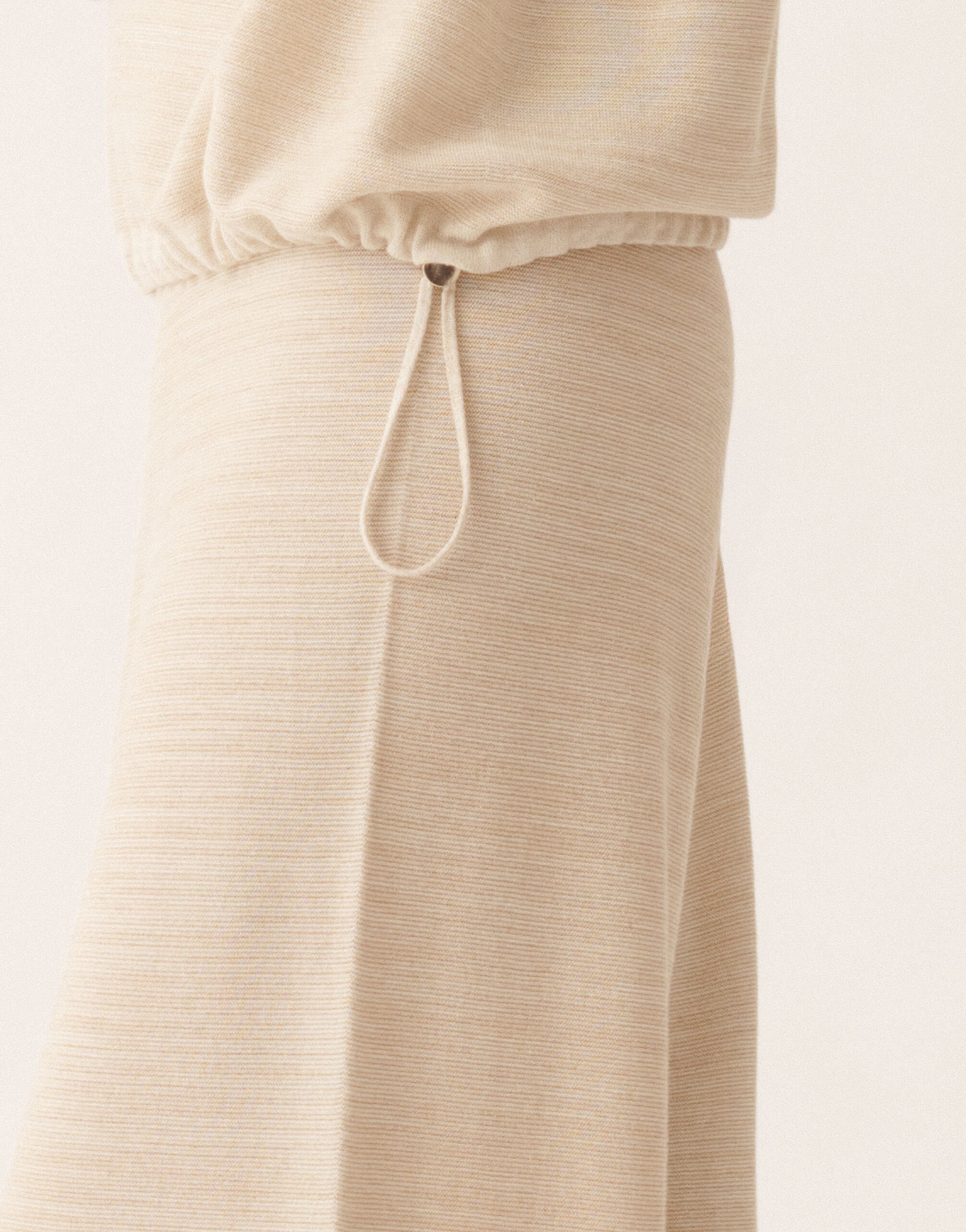 Fabiana Filippi Hooded sweater in wool, cotton, and lurex, cream Butter MAD266F040L7660000