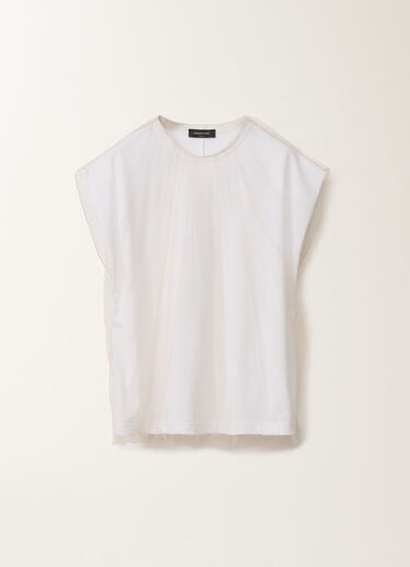Fabiana Filippi ジャージー Tシャツ（オプティカルホワイト） ホワイト JED275F618L3680000