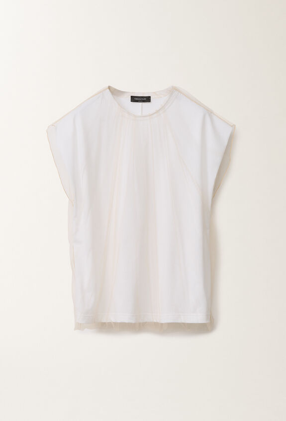 Fabiana Filippi Jersey T-shirt, optical white WHITE JED275F618L3680000