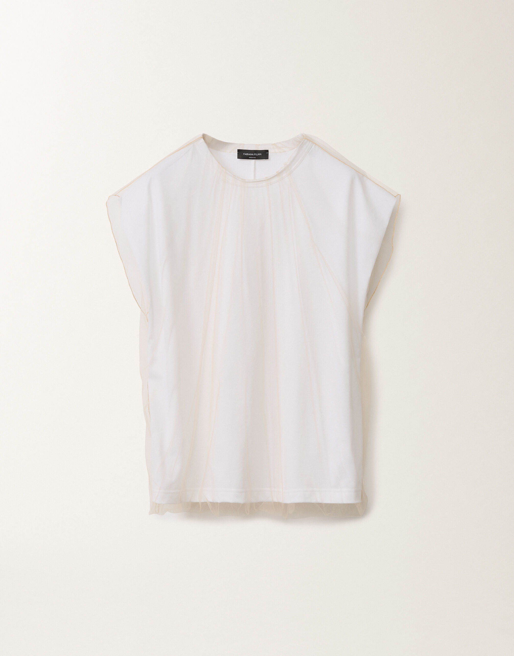 Fabiana Filippi ジャージー Tシャツ（オプティカルホワイト） ホワイト JED275F618L3680000