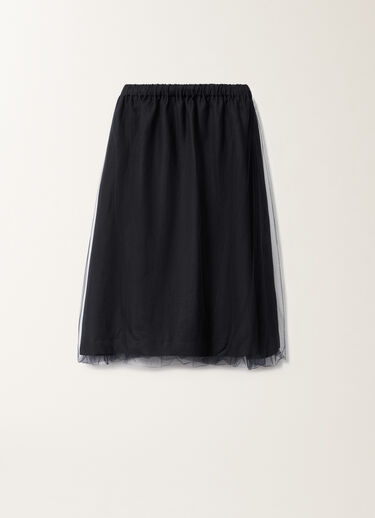 Fabiana Filippi Rock aus Leinen und Viskose, nachtblau BLAU GND275F848L3540000