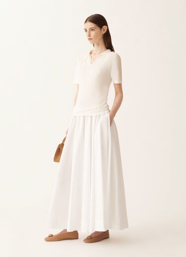 Polo in seta e cotone, rafia Fabiana Filippi Polo in seta e cotone, rafia RAFIA MAD276F465M2210000