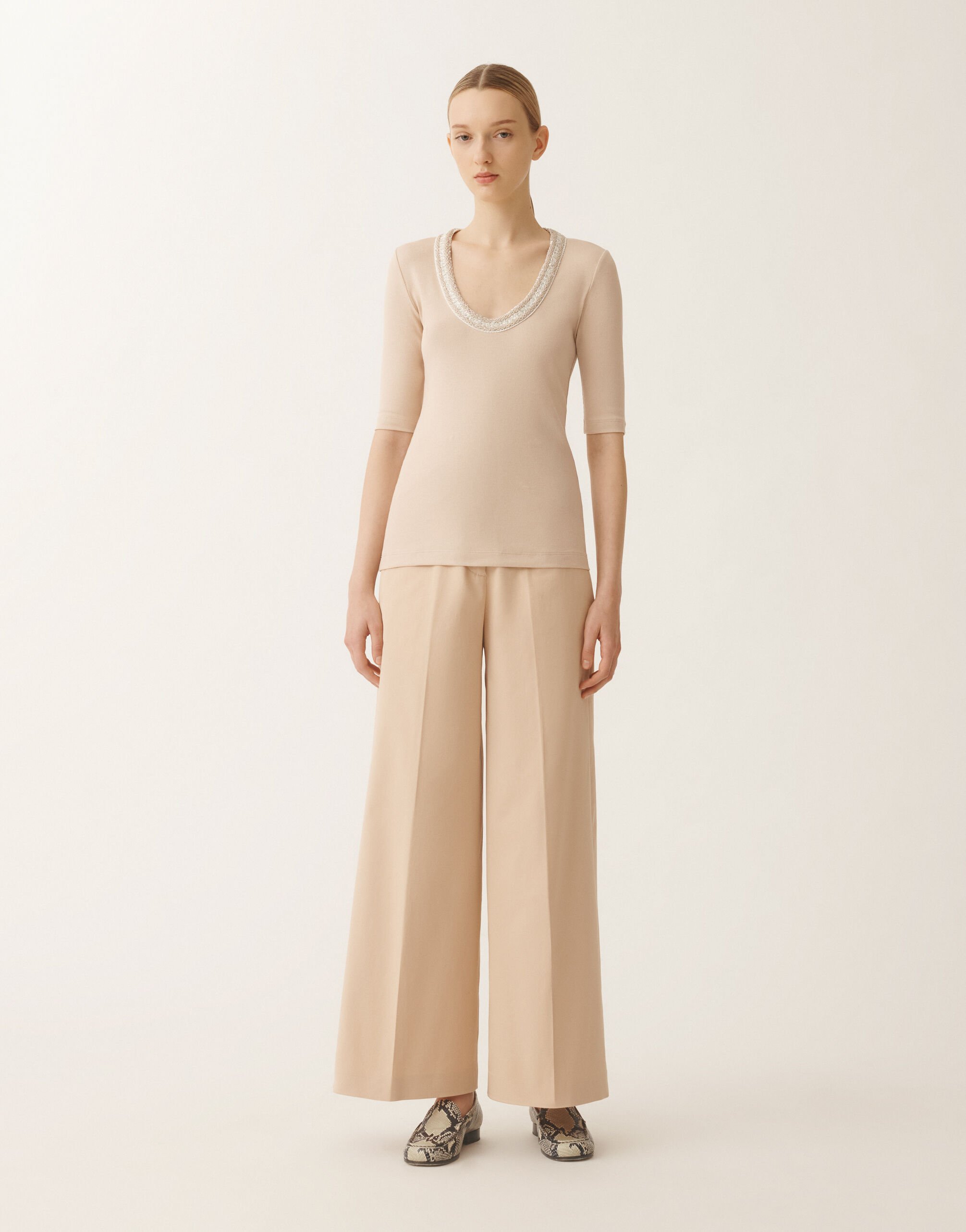 Fabiana Filippi T-shirt en jersey, sable SABLE JED275F151L4540000
