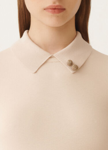 Fabiana Filippi Jersey T-shirt, cream PINK JED215F132L5760000