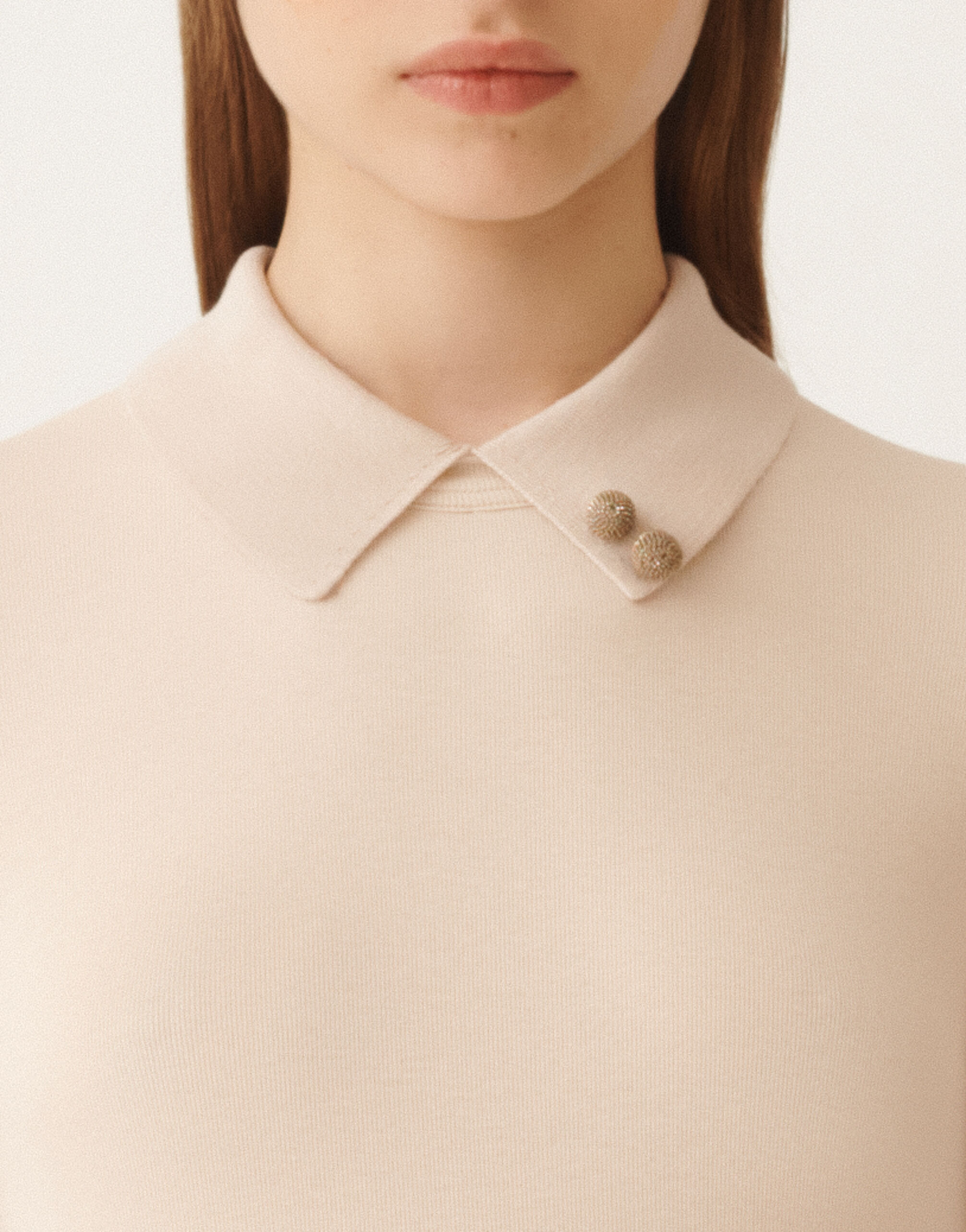 Fabiana Filippi Jersey T-shirt, cream PINK JED215F132L5760000
