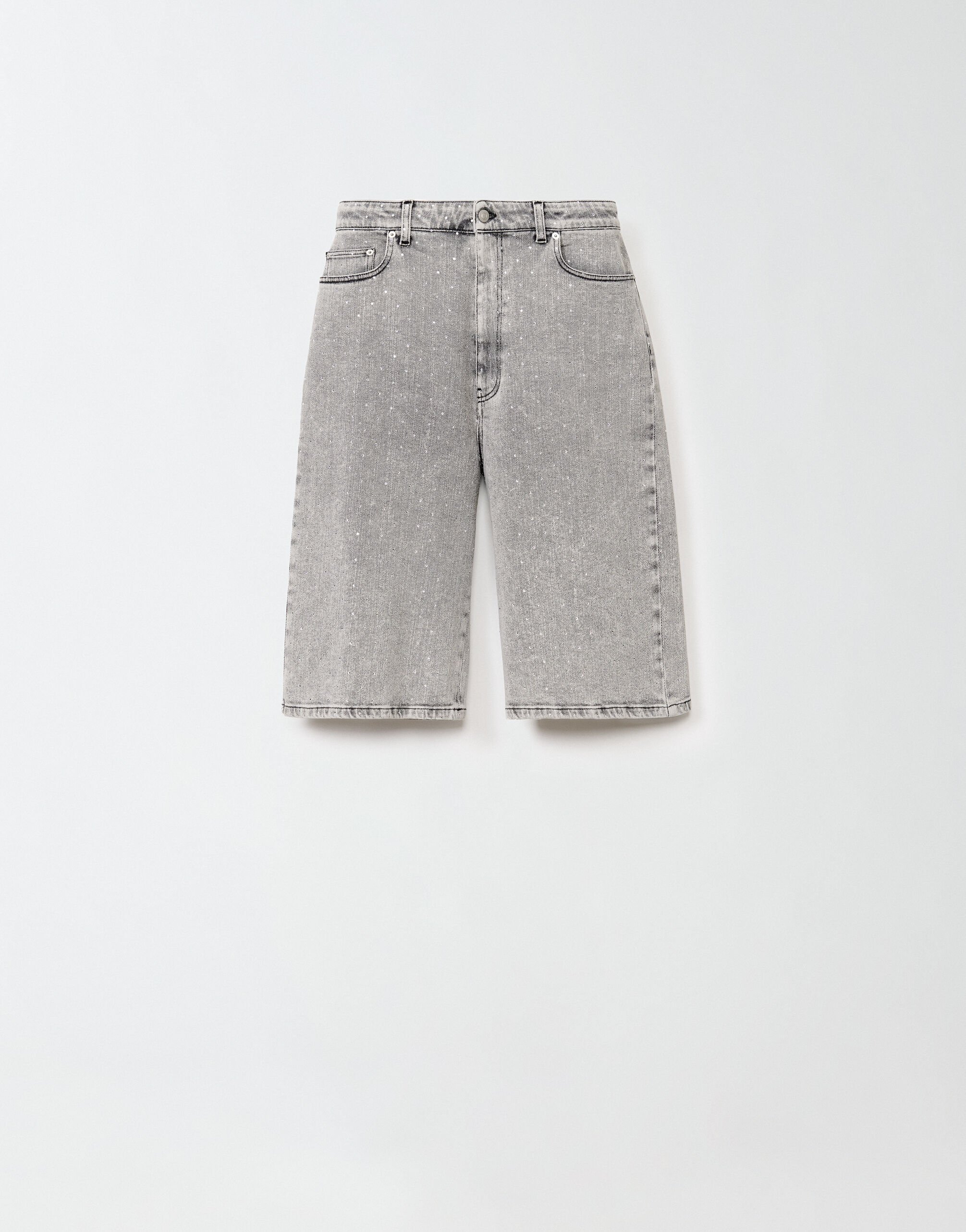 Bermuda gris femme hot sale