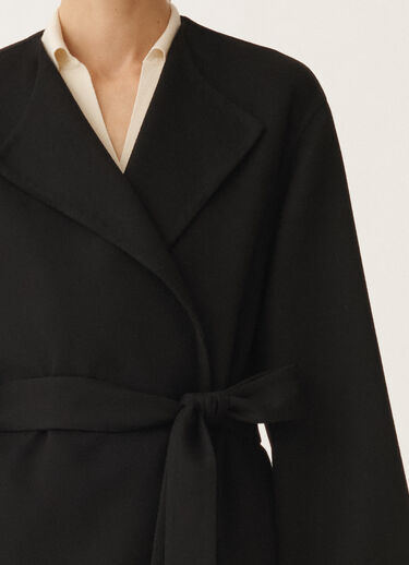 Fabiana Filippi Double wool coat, black BLACK CTD265F243D8040000