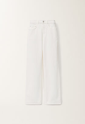 Fabiana Filippi 5-pocket denim trousers, optical white BLUE CTD275F255L3690000