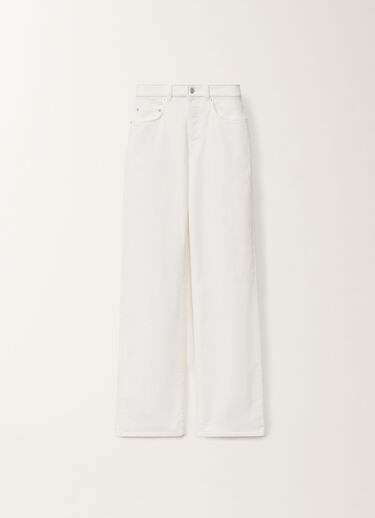 Fabiana Filippi 5-pocket denim trousers, optical white WHITE PAD275F357L3700000