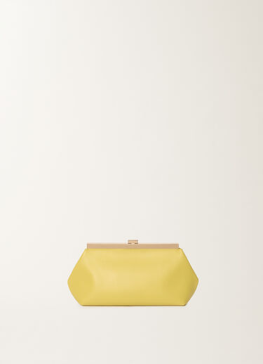 Fabiana Filippi Clutch aus Nappaleder, zedernbraun GELB BGD265A849L2120000