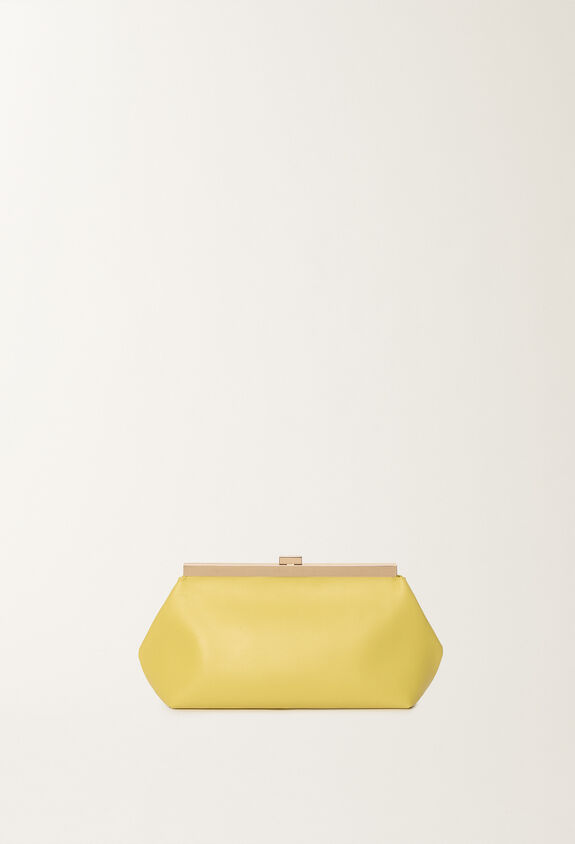 Fabiana Filippi Pochette en cuir nappa, cédrat JAUNE BGD265A849L2120000