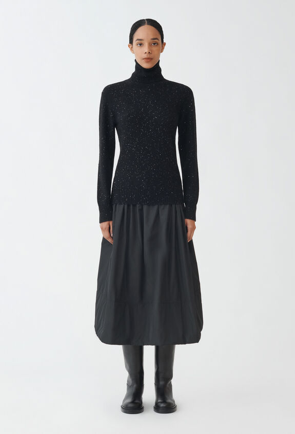 Fabiana Filippi Pullover mit Pailletten, schwarz SCHWARZ MAD214F066D2960000