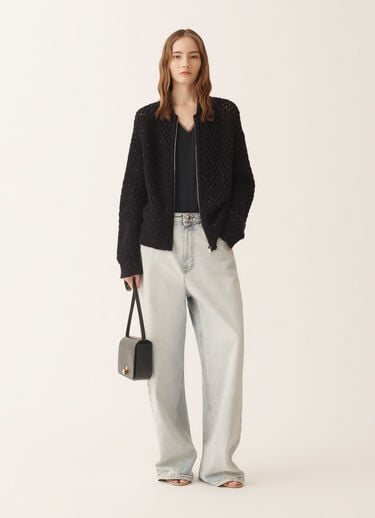 Fabiana Filippi Crepe de chine tank top, midnight blue Blue TPD266F295L7750000