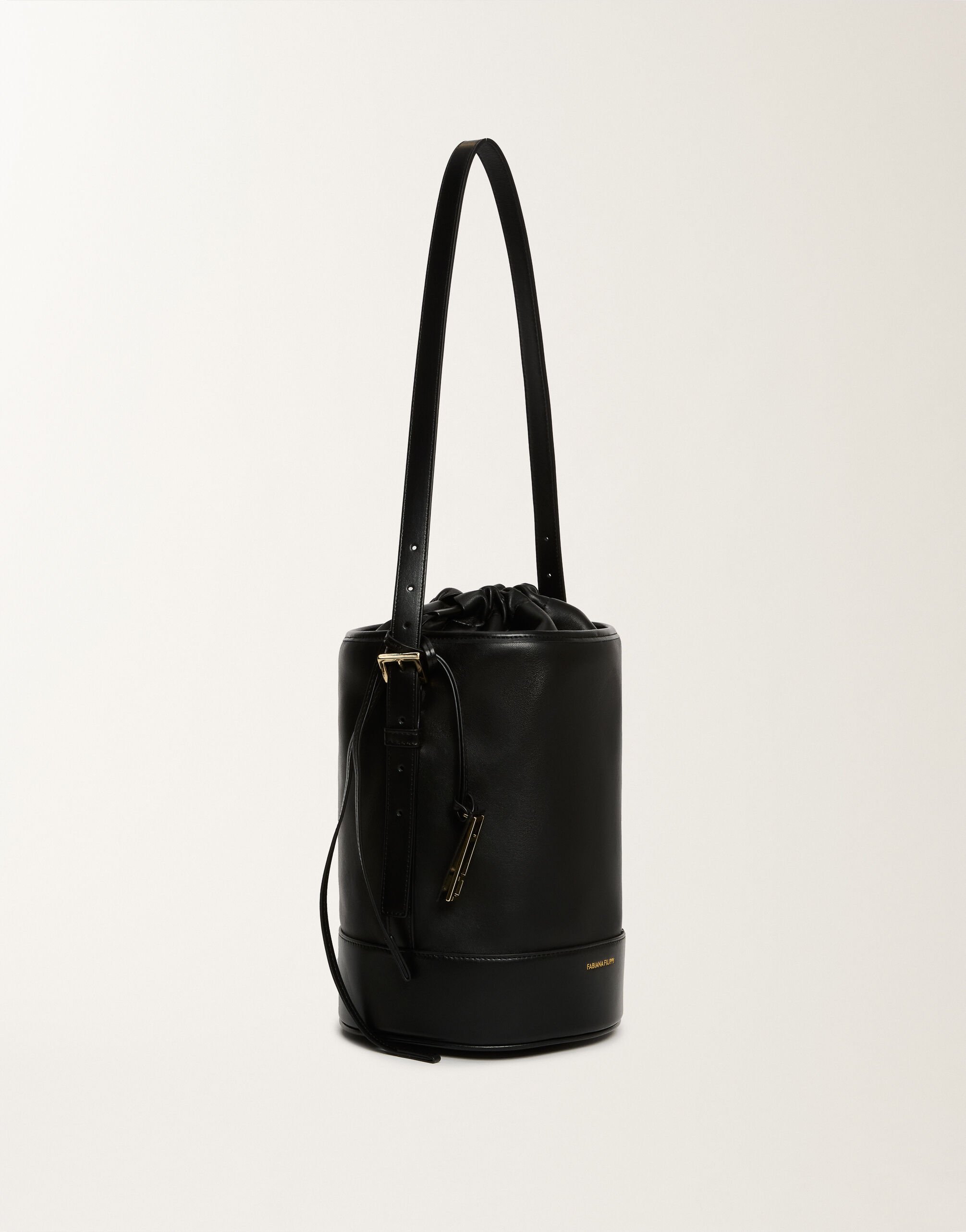 Fabiana Filippi Borsa secchiello in pelle di vitello, nero Nero BGD225A071L8730000