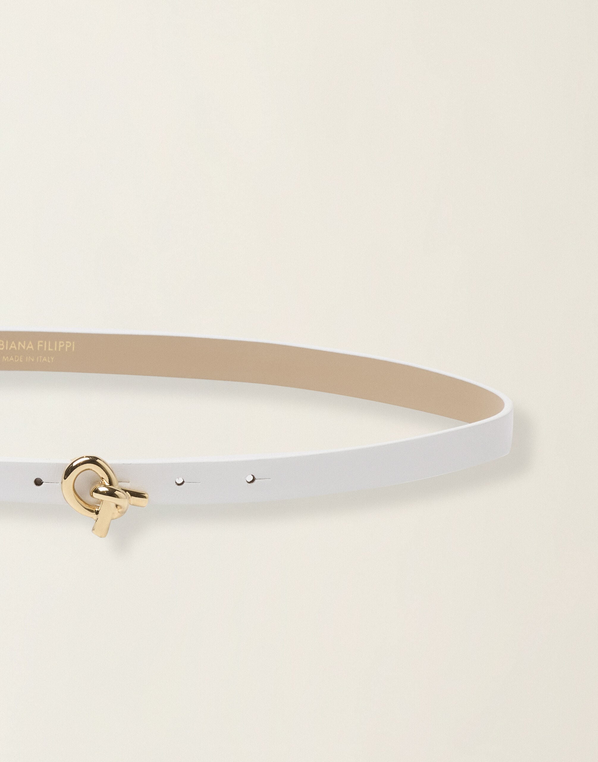 Ceinture en cuir, beurre Fabiana Filippi Ceinture en cuir, beurre Beurre AAD216A863M5270000