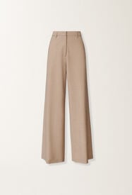 Fabiana Filippi Spoleto trousers in bi-stretch fresco wool, maple Beige PAD225F307L6710000