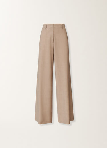 Fabiana Filippi Spoleto trousers in bi-stretch fresco wool, maple Beige PAD225F307L6710000
