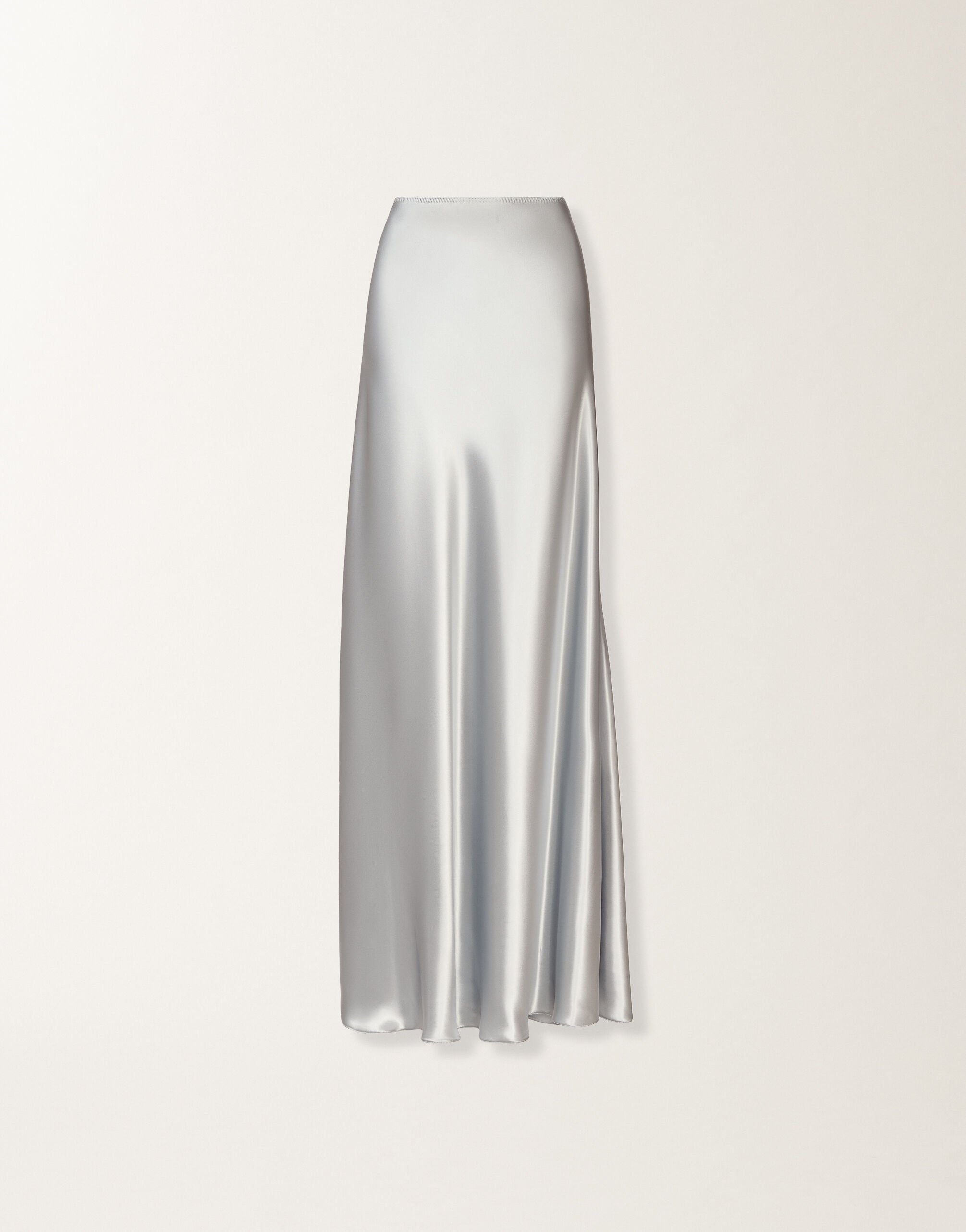 Fabiana Filippi Asymmetric skirt in aqua satin, aqua Blue GND266F401D9440000