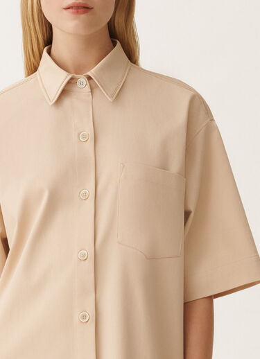 Fabiana Filippi Cotton gabardine mini dress, sand BROWN ABD265F229L1920000